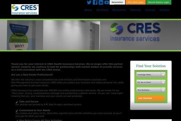 creshealth.com site used Cres