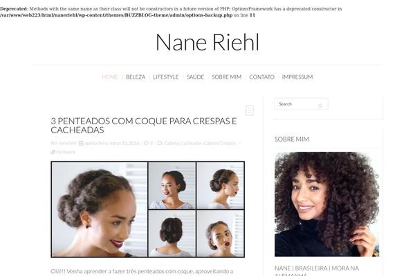 BuzzBlog theme site design template sample