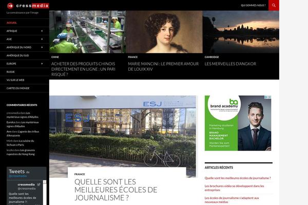 Local News theme site design template sample