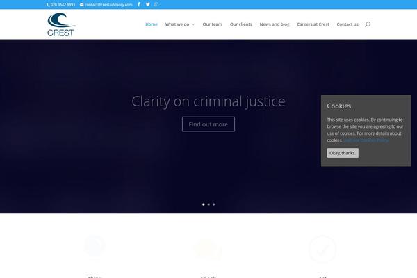 Crest theme site design template sample