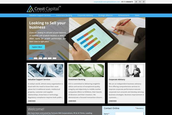 Crest theme site design template sample