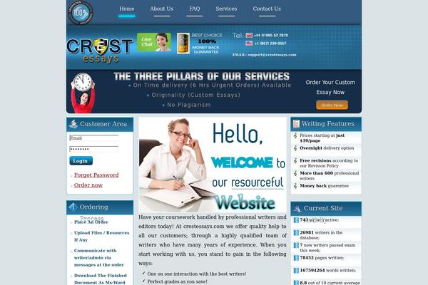 Cushy theme site design template sample