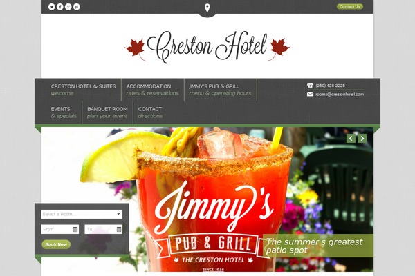 Nice Hotel theme site design template sample