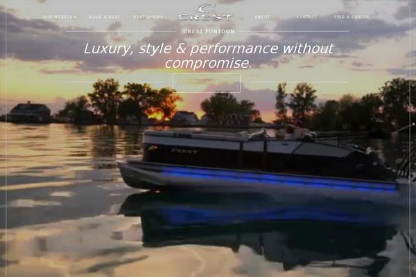 crestpontoonboats.com site used Crest-phontoon
