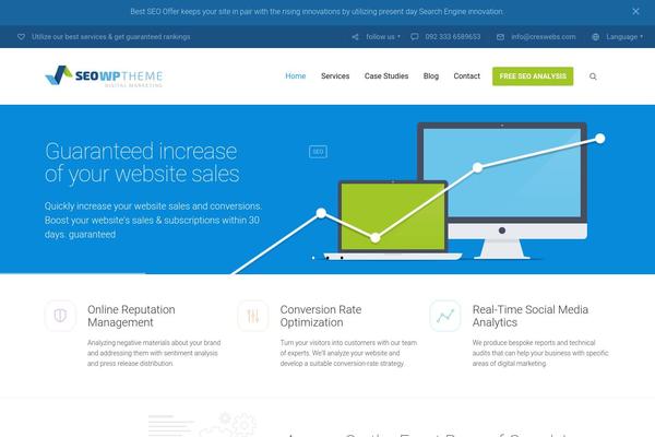 SEOWP theme site design template sample