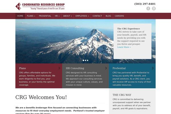 Crg theme site design template sample