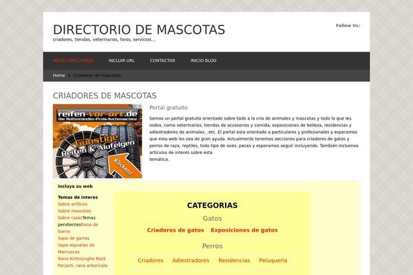 criadoresmascotas.com site used Bookshelf