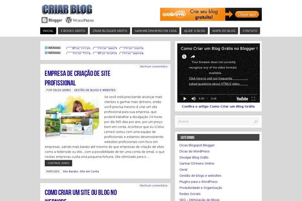 criarblog.com site used Parabola