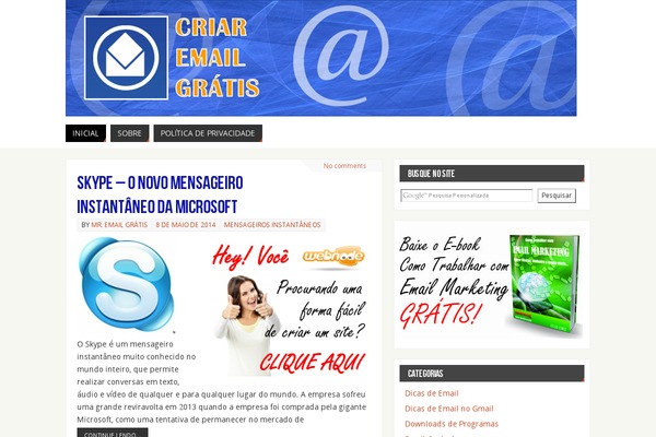 Parabola theme site design template sample