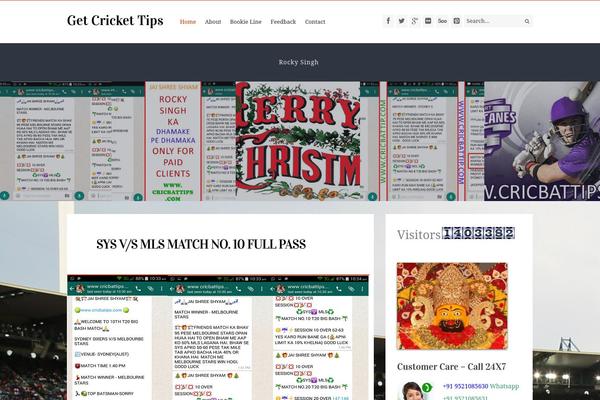 cricbattips.com site used Corporately Blogging