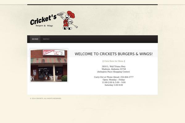 Diner theme site design template sample