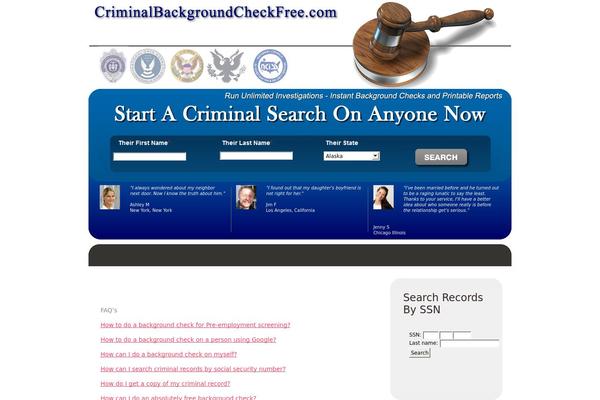 criminalbackgroundcheckfree.com site used Theme1086-whitebg
