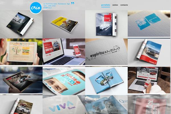 Crio theme site design template sample