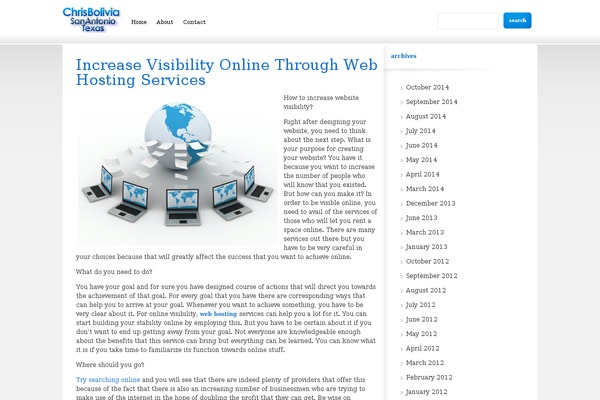 Evid theme site design template sample