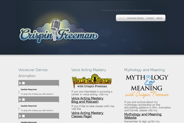 crispinfreeman.com site used Webly