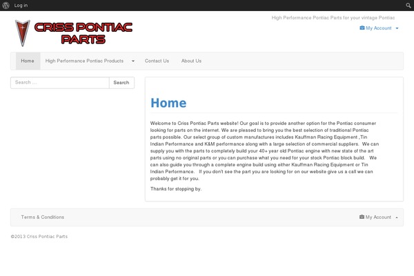 crisspontiacparts.com site used Firmasite-base