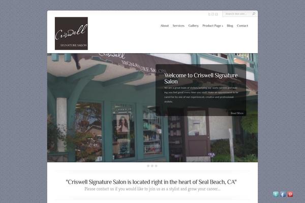 Chameleon theme site design template sample