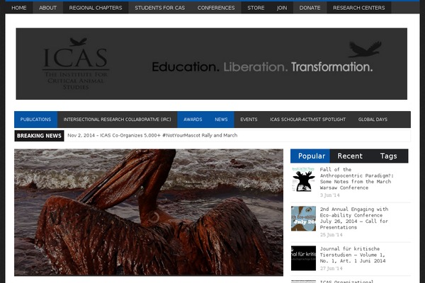 criticalanimalstudies.org site used BresponZive Pro