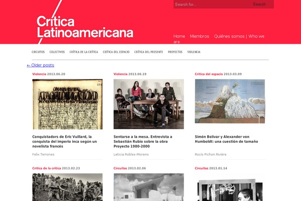 criticalatinoamericana.com site used Criticalatinoamericana