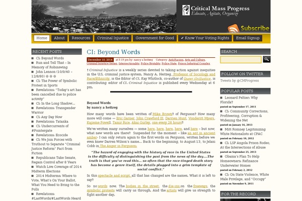 Site using AW WordPress Yearly Category Archives plugin