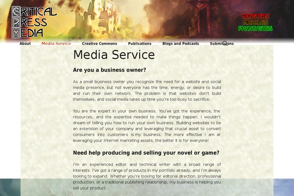 Site using CC Child Pages plugin