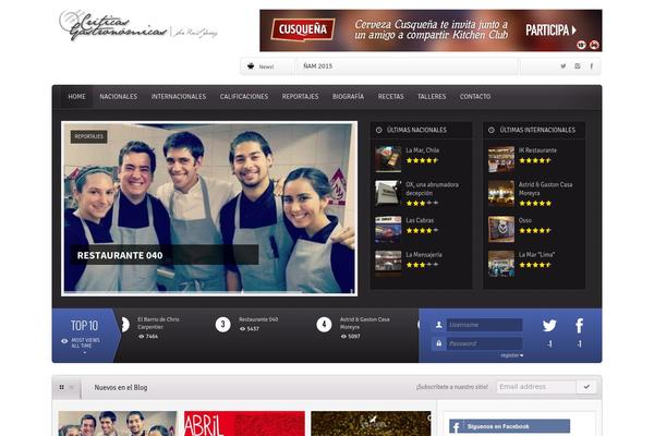 Flavor theme site design template sample