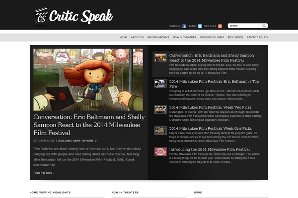 criticspeak.com site used Monograph
