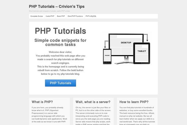Site using Crayon Syntax Highlighter plugin