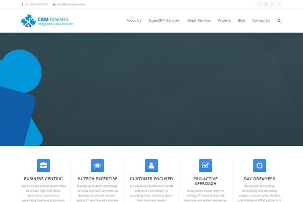 The7 theme site design template sample