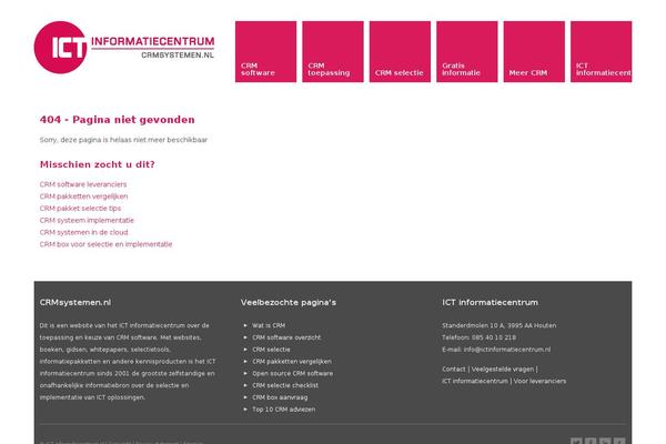 crmsystemen.nl site used Ictic