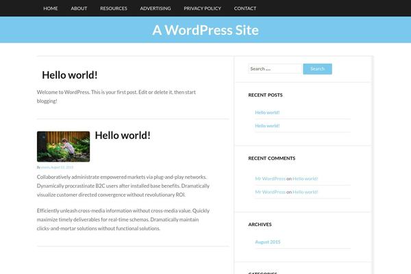 Trope theme site design template sample