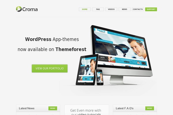 Ambient theme site design template sample