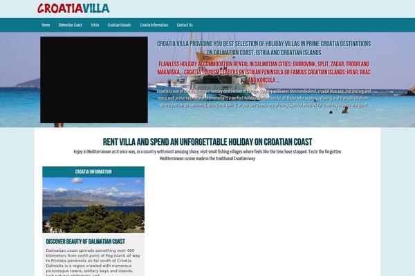 Villa theme site design template sample