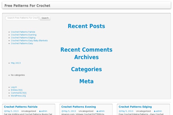 crochetpatterns5.net site used WP StrapGrid Lite