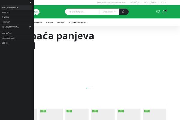 Porto theme site design template sample