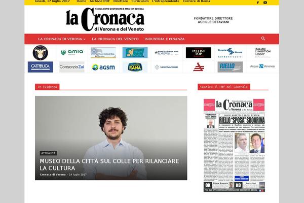 Newspaper theme site design template sample
