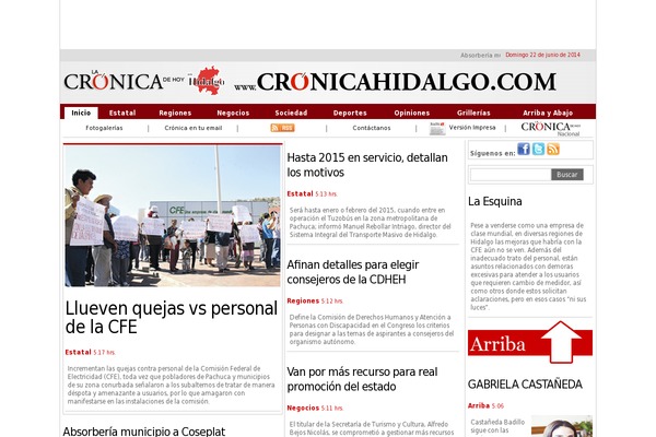 cronicahidalgo.com site used Cronica2019