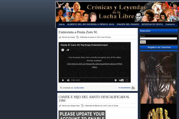 cronicasyleyendasdelaluchalibre.com site used Xhilaration