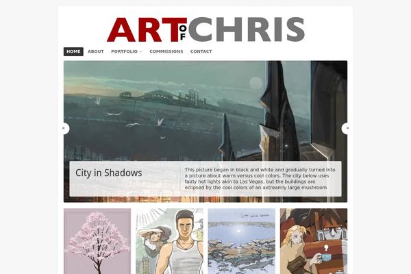 Portfolio theme site design template sample