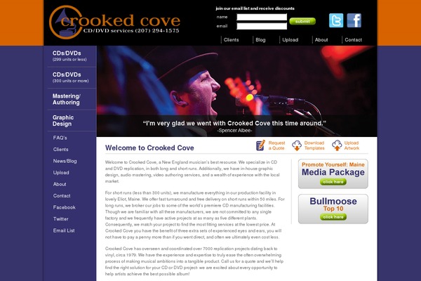crookedcove.com site used Crookedcove
