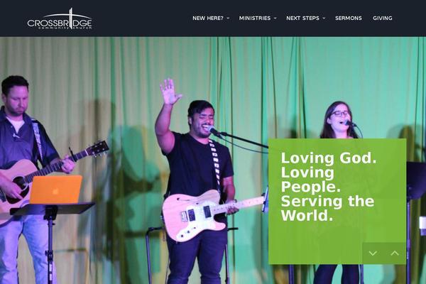 crossbridgecc.org site used Upthemes-onechurch