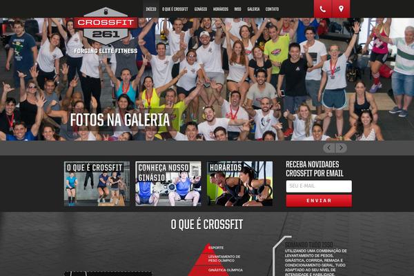 Crossfit theme site design template sample
