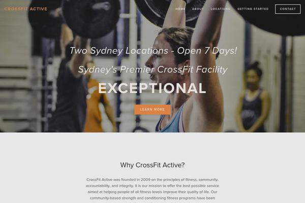 Crossfit theme site design template sample