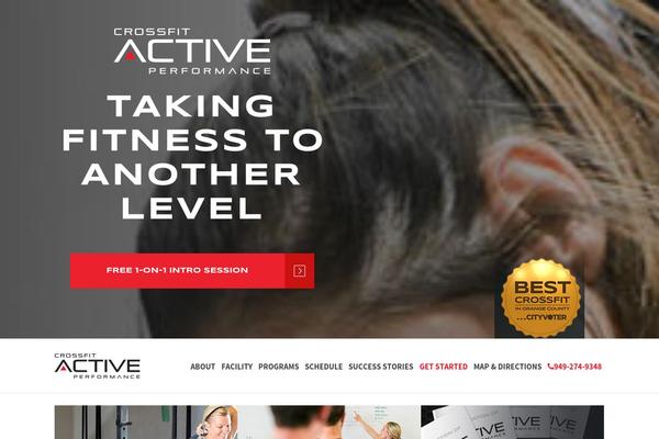 Crossfit theme site design template sample
