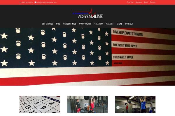 Adrenaline theme site design template sample