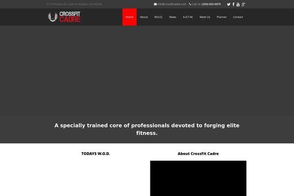 Fitness GYM theme site design template sample