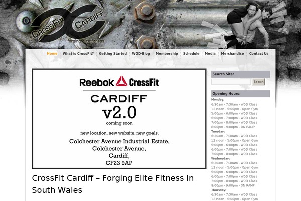 Crossfit theme site design template sample