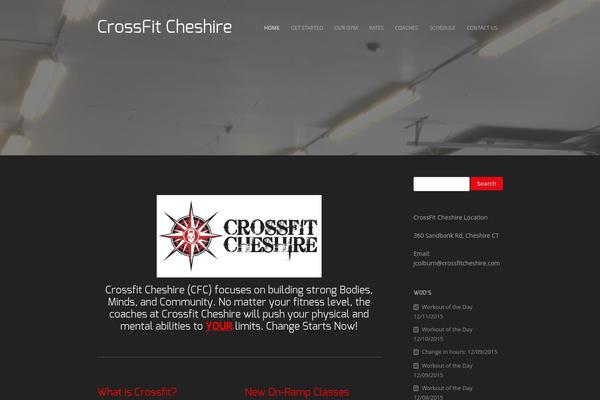 Crossfit theme site design template sample
