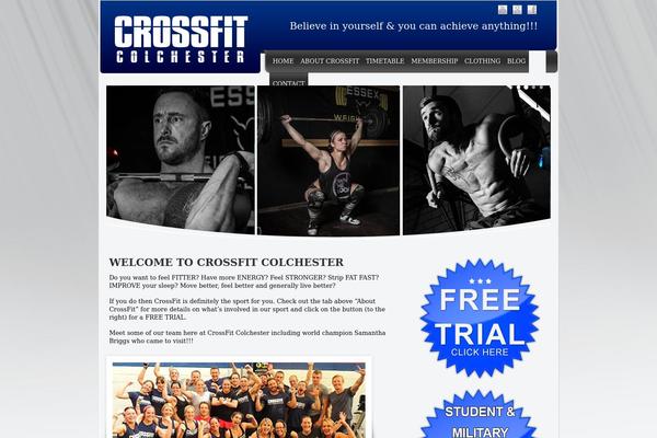 Crossfit theme site design template sample