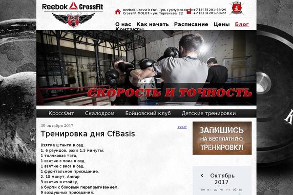 Crossfit theme site design template sample